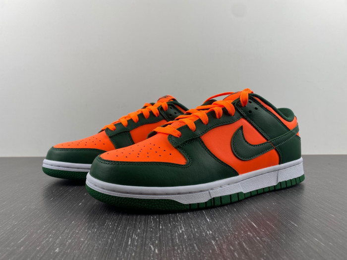 nike dunk low "miami hurricanes" dd1391-300