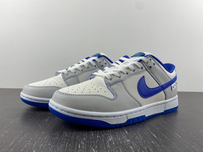 nike dunk low worldwide white royal blue fb1841-110