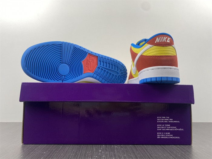 nike sb dunk low pro bart simpson bq6817-602