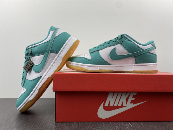 nike dunk low white turquoise - dv2190-100