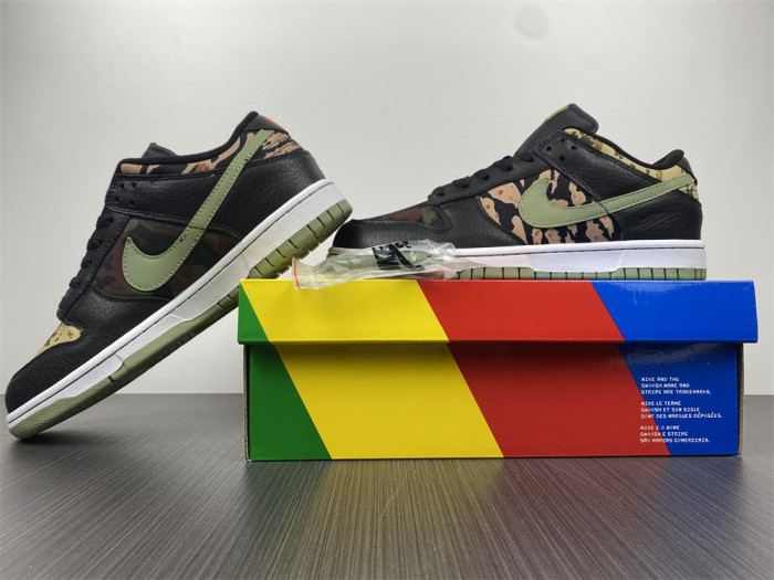nike dunk low crazy camo shoes dh0957-001