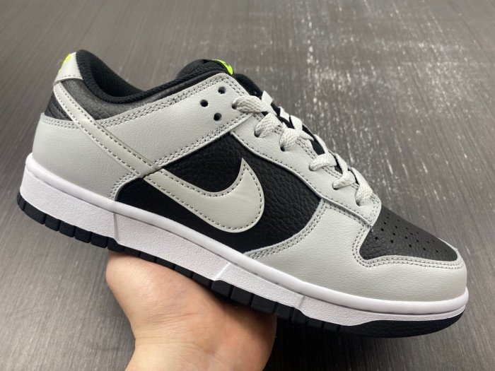 nike dunk low "grey/black/volt" fd9756-001