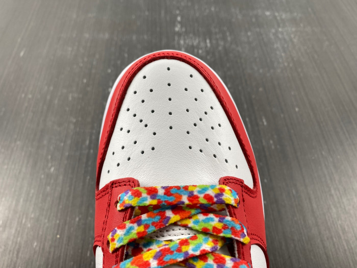 lebron james x nike dunk low fruity pebbles dh8009-600