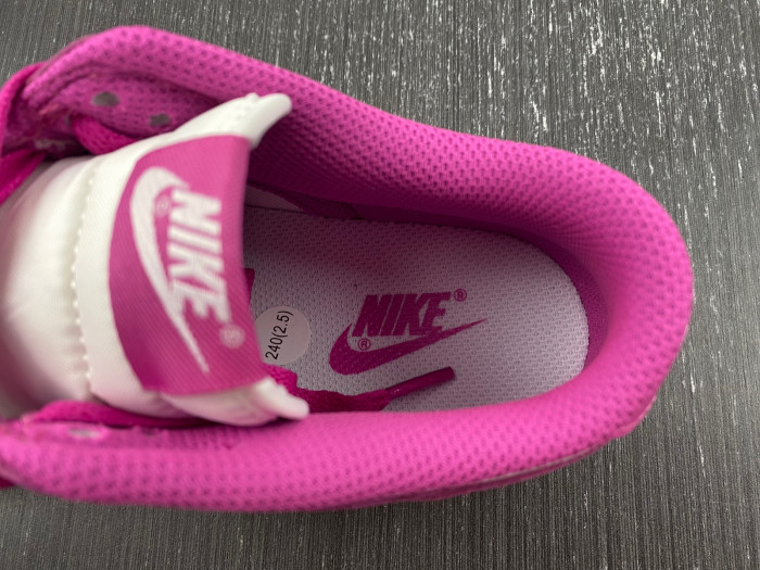 nike dunk low active fuchsia pink white gs fj0704-100