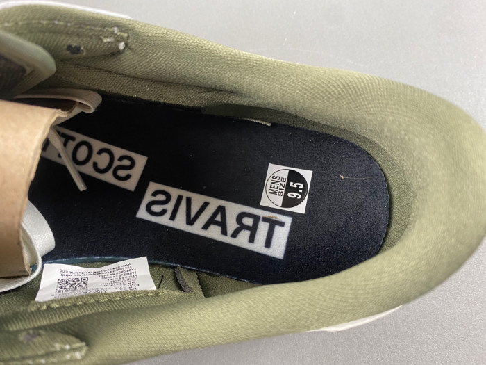 travis scott x air jordan 1 low og medium olive dm7866-200