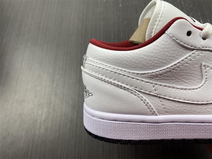 air jordan 1 low gs "white/red" 553560-164