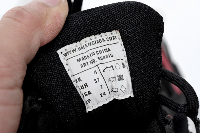 belanciaga Track 2 Sneaker Military Black White Red 568614 W2GN3 6000