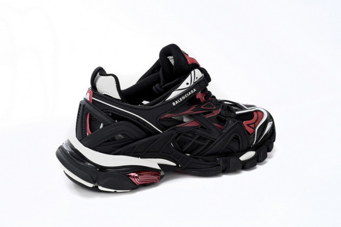 belanciaga Track 2 Sneaker Military Black White Red 568614 W2GN3 6000