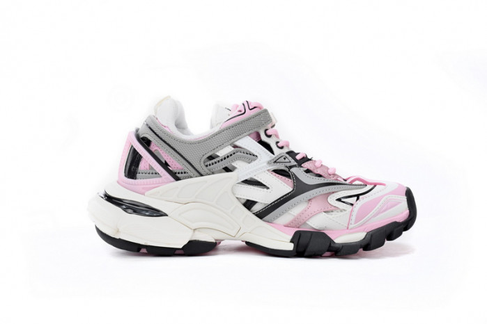 belanciaga Track 2 Sneaker Pink White 568615 W3AE2 5291