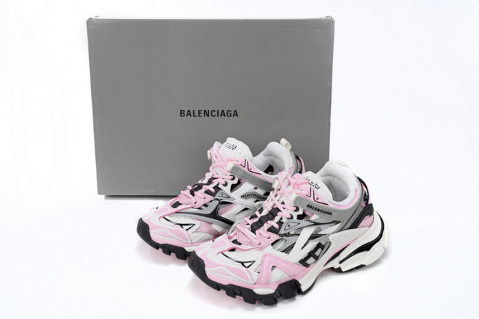 belanciaga Track 2 Sneaker Pink White 568615 W3AE2 5291