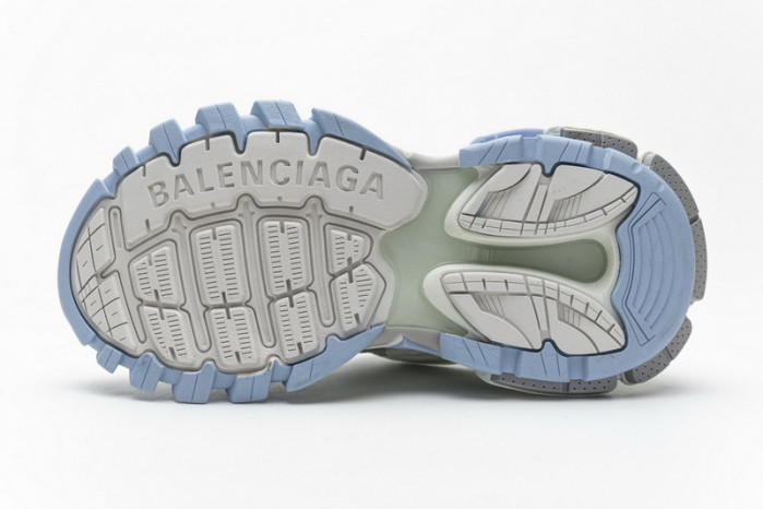 belanciaga Track 2 Sneaker White Light Blue 568615 W2GN3 9045