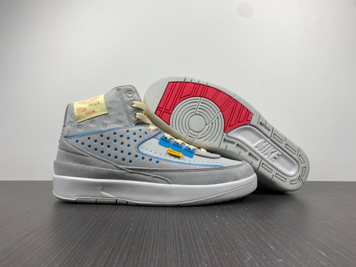 union x air jordan 2 "grey fog" dn3802-001