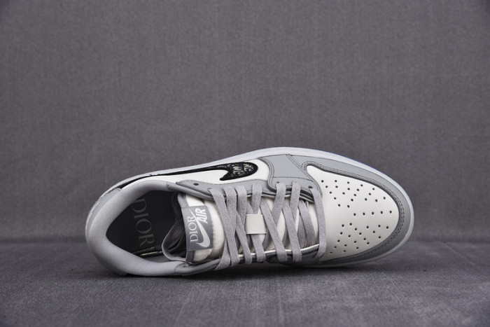 d1or x air jordan 1 low aj1 grey white black 553668 998