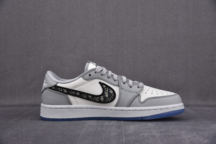 d1or x air jordan 1 low aj1 grey white black 553668 998
