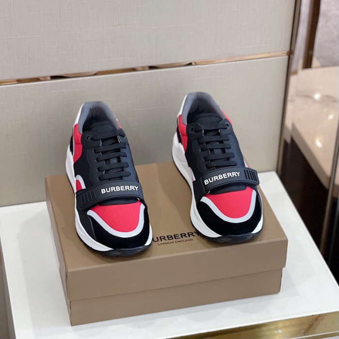 Bur*berry Vintage Check, Leather and Mesh Sneakers