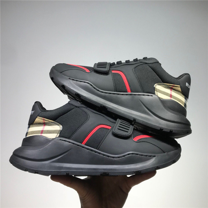 Bur*berry Vintage Check, Leather and Mesh Sneakers