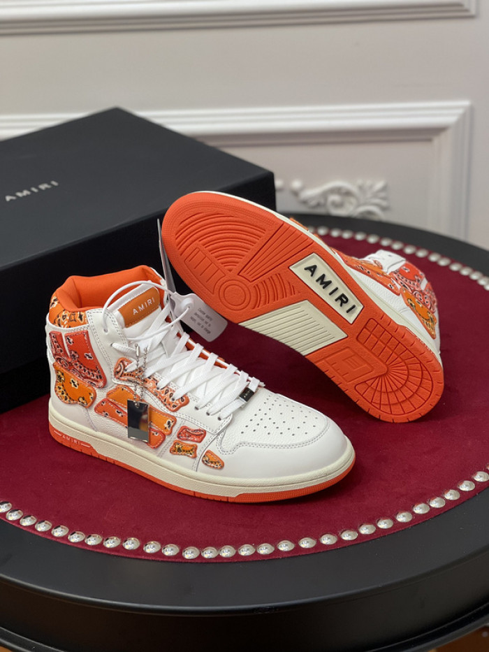 amiri* skel leather sneakers