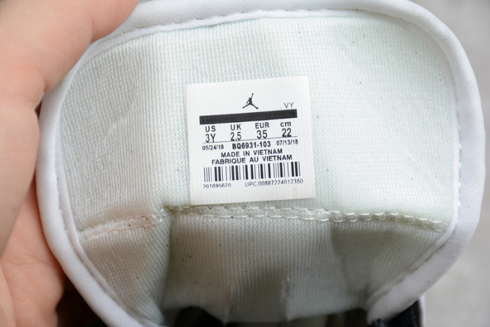 Air Jordan 1 Mid GS Panda White Black Teal Tint KID-BQ6931-103