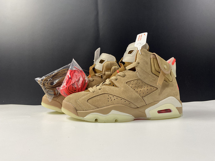 travis scott air jordan 6 british khaki dh0690-200