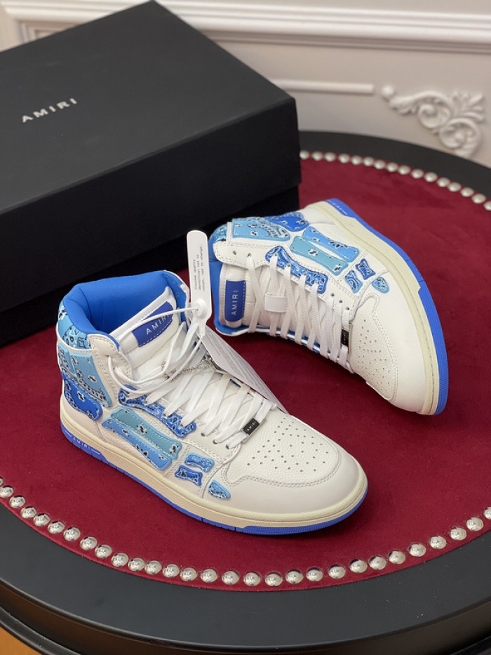 amiri* skel leather sneakers