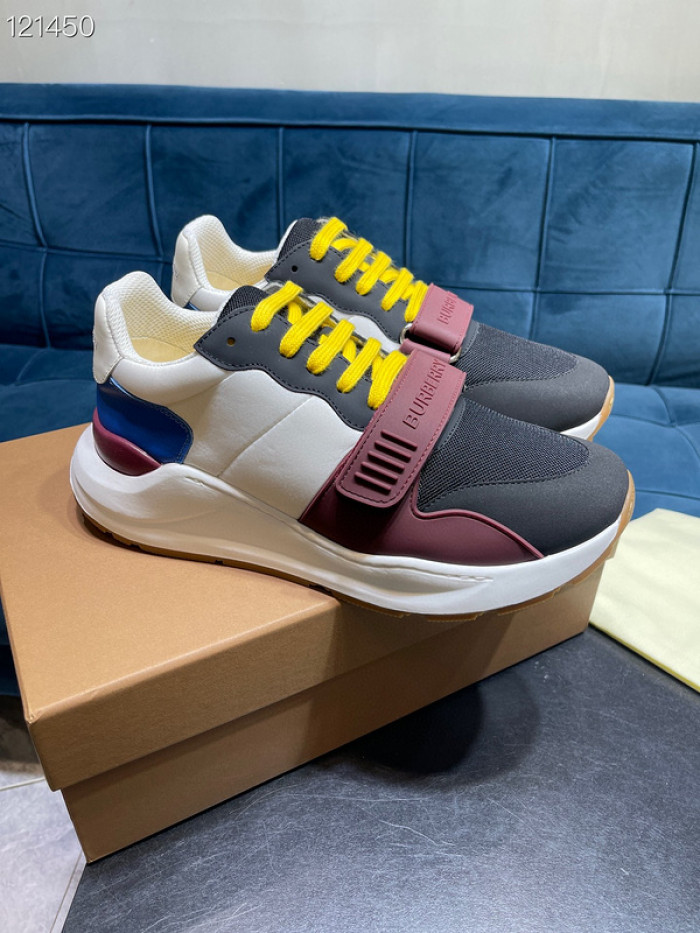 Bur*berry Vintage Check, Leather and Mesh Sneakers