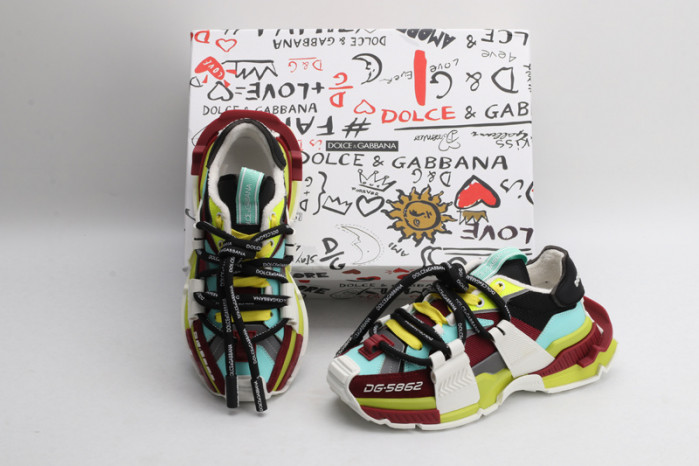 mixed-material space sneakers