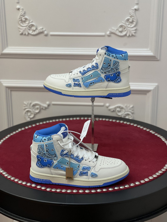 amiri* skel leather sneakers