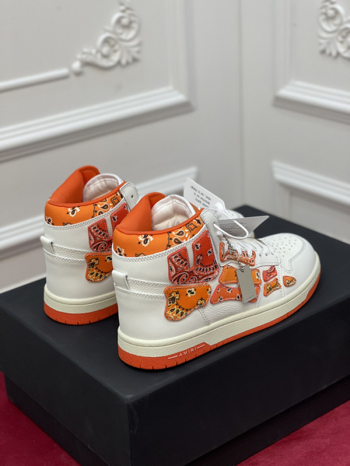 amiri* skel leather sneakers