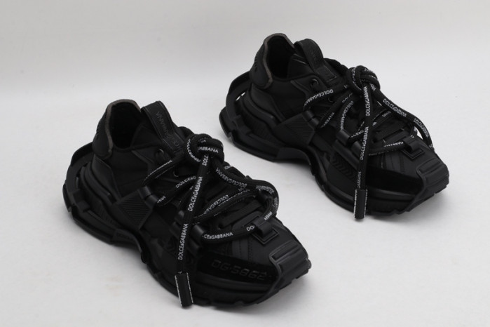 mixed-material space sneakers