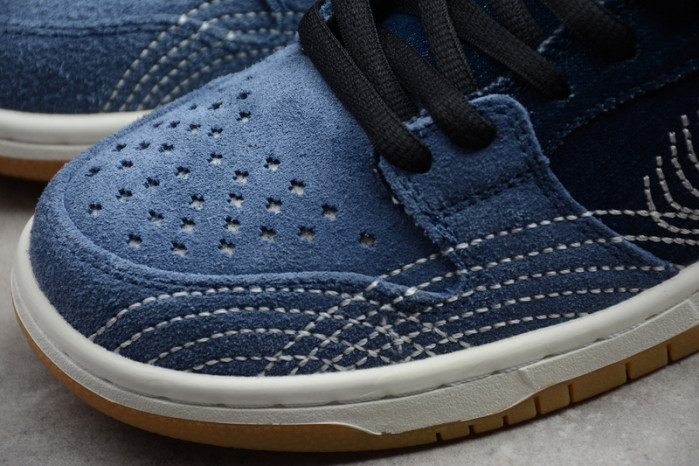 nike sb dunk low denim sashiko - cv0316-400
