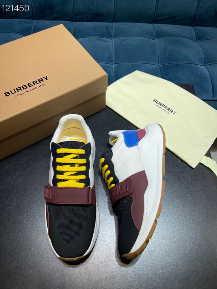 Bur*berry Vintage Check, Leather and Mesh Sneakers