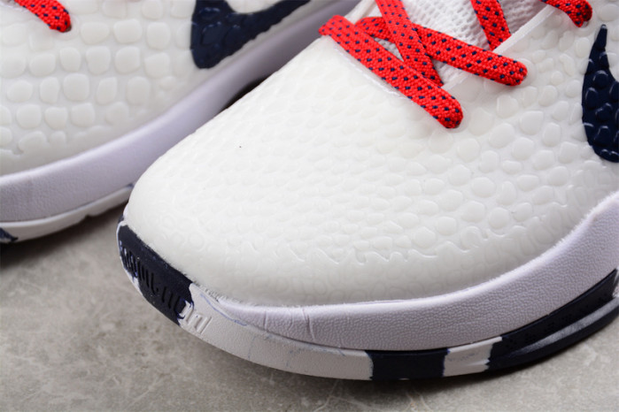nike kobe 6 protro "team usa" pe home white cw2190-146