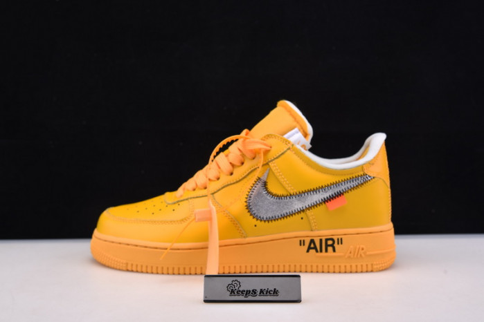 off-white nike air force 1 yellow university gold dd1876-700