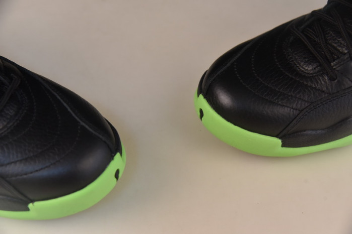 air jordan 12 black neon green