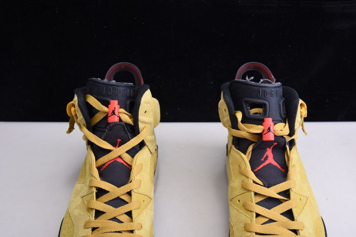 travis scott x air jordan 6 wheat yellow cn1084-300