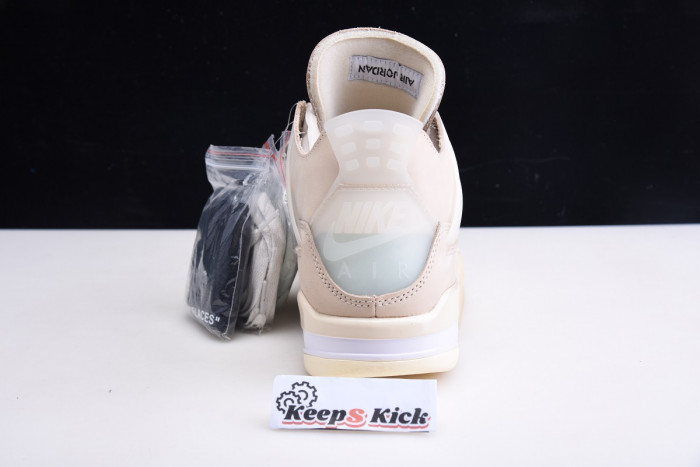 off white air jordan 4 sail cv9388-100