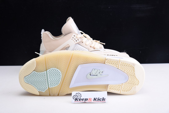 off white air jordan 4 sail cv9388-100