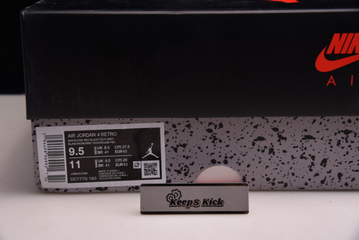 air jordan 4 "fire red" 2020 dc7770-160